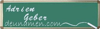 Adrien Geber Visitenkarte